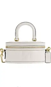 Coach Trail Crossbody 17, White New With Tags