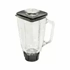 5 Cup Square Top 6 Piece Complete Glass Jar Replacement Set, Fits Oster Blender