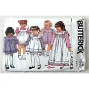 3554 Butterick Sewing Pattern Child Sweet Vintage Dress and Pinafore Sizes 4-5-6