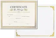 Marriage Certificate, Gold and Ivory Design