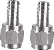 Vsenkes Hose Barb Fitting Adapter Stainless Steel Accessory Easy Installation Professional Wear Resistant for Home Brew Pump Fitting, 5 16