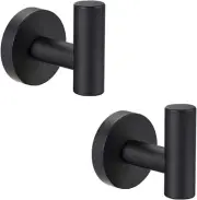 Wall Towel Hooks Coat Hook Bathroom Matte Black Robe Hook SUS 304 Stainless