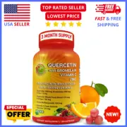 Immune Boost with Quercetin, Bromelain & Vit C, 180 Capsules for Enhanced Health