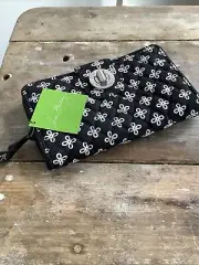 Vera Bradley NWT Mini Concerto Turnlock Wallet Zip Around Organizer NEW black
