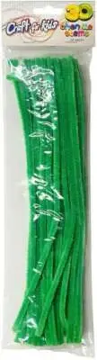 Chenille Stems 12" 40/Pkg green