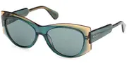 Max & Co. MO0116 98N Women’s Sunglasses Green Size 56