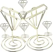 GETAJGHSD 6pcs Note Clip Photo Stand Card Holder Stand Wedding Name Place Cards Holder Table Number Holders Wedding Card Holders Photo Holders for Tables Picture Holders for Tables Memo Clip
