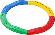 Eigell Colored Balance Block Coordination Motor Skills Nonslip Sports Toy Stepping Stone Game Indoor and Outdoor Balance Block for Boys Girls Kids, 8 Curved