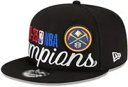 New Era Denver Nuggets 2023 NBA Finals Champions Locker Room 9FIFTY Snapback Hat Black, Black