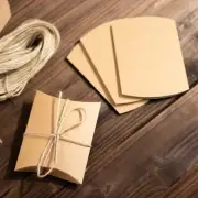 50 Natural Paper Pillow Gift Boxes Jute Ribbons Rustic FAVOR HOLDERS Party Event