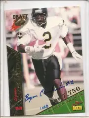 1995 Signature Rookies Byron Chamberlain Autograph Football Card #17