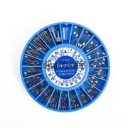 120PCS Dental Screw Post Titanium Kit Gold/Silver Plated Conical Root Canal Pins