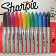 Sharpie Fine Point Permanent Colour Markers 12-Pack