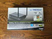 New Sealed TrendNet Wireless N 300Mbps PoE Access Point TEW-638PAP