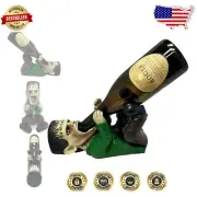 Quirky Frankenstein Wine Bottle Holder – Modern Countertop Rack for 1 Bottle