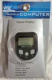 Via Cycle 3013 Bicycle Computer 13 Functions Odometer, Speedometer, Calories etc