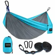 Kootek Camping Hammock Double & Single Portable Hammocks with 2 Tree Straps, Lig