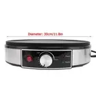 HG Electric Griddle Crepe Maker 11.8 Inch LED Indicators Adjustable Temperature