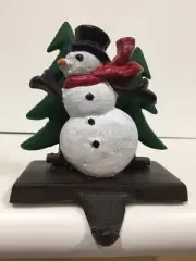 Cast Iron Hand Painted Snowman-with FREE SHIPPING