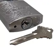 ABUS 83AL/45-300 Padlock Silver - Rekeyable Schlage Compatible