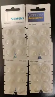 4 Packs Siemens Signia Rexton Miracle Ear Semi-Open Click Domes