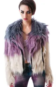 [Chaser] Minx Faux Fur Moto Jacket