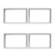 OER Chrome Die-Cast Tail Lamp Bezel Set For 1975-1979 Chevy II Nova (for: Chevrolet)