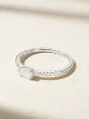 [Anita Ko] Anita Ko - Sideways Pear 18-karat White Gold Diamond Ring - 6 6 Gold