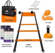 Agility Ladder Soccer Training Equipment Kids Football Training Equipment Orange
