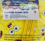 SpongeBob SquarePants 2 Cotton Pajama Sets Size 8