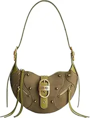 JW PEI Women's Tessa Shoulder Bag, Dark Olive-suede