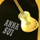 Anna Sui Keychain eyeshadow lip gloss secret wish mini perfume OR paper bag set