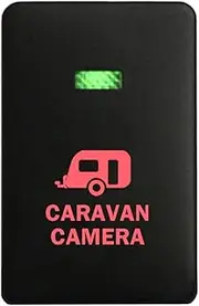 12V CARAVAN CAMERA Push Button Switch LED green red On-Off for Mitsubishi Pajero Sport QE Triton MQ MR Outlander ZK Mirage LA