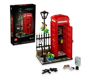 【LEGO 樂高】 磚星球〡 21347 IDEAS 倫敦紅色電話亭 Red London Telephone Box