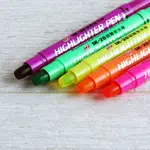 IK-20  旋轉式固體螢光  SKB 螢光筆 果凍筆 蠟筆 口紅筆 重點筆 彩虹筆 固體螢光筆 出清 特價 好愛買