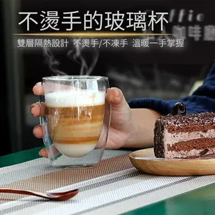 【悠閒下午茶】雙層透明玻璃杯 耐熱玻璃杯 隔熱咖啡杯 防燙茶杯 透明水杯 馬克杯 隔熱玻璃杯 蛋型雙層杯