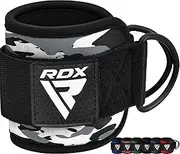 RDX Ankle Straps for Cable Machines Resistance Bands Attachment, 7mm Neoprene Padded 10”x4”, Gym Wrist Cuff Women Men Home Fitness, Weight Lifting D-Ring Booty Leg Workout Curls Kickbacks Hip Abductor
