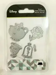 Disney Beauty And The Beast Belle Embellishments Metal Die 4pc Set