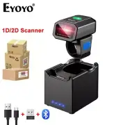 Eyoyo Bluetooth Barcode Scanner 2D Wireless Warehouse Portable Mini Wearable