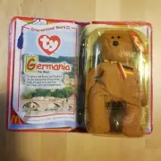 Germania the Bear McDonald's International Ty Teenie Beanie Babies 1999 VTG
