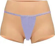 [EQAIWUJIE] Silicone Fake Butt Pants Hip Enhancer Silicone Panties for Crossdresser