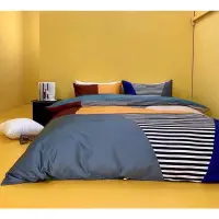 在飛比找蝦皮購物優惠-Little Bed小床-撞色埃及棉床組四件組 全棉埃及長絨