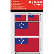 Fantastic Stickers Samoa Flag Decals Sheet - B-FS-WS