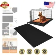 Large Reusable Dog Crate Mat - 32"x50" Waterproof Non-Slip Floor Protector