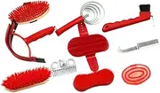 Generic 10x Horse Grooming Kit Tack Room Supplies Set for Equestrians Horse Owners