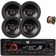 JBL Single-DIN Bluetooth FM SD/MP3 Stereo, 4x 6.5" 330W Max Tri Axial Speakers