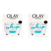 2PK Olay 50g Moisturiser Luminous Whip Skin Cream Matte Finish Lasting Radiance