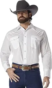 [Wrangler] Men's Sport Western Snap Front Long Sleeve Shirt