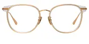 Linda Farrow BOWER LFL1486 C3 Men's Glasses Gold Size 53 - Private Health Rebate - Blue Light Block Available