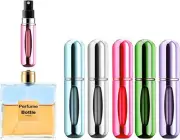 Portable Mini Perfume Atomizer Bottle, Refillable Spray, Scent Pump Case, Travel